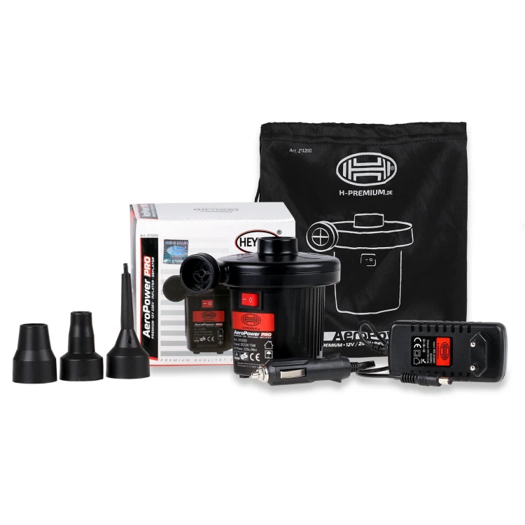Kempingowa pompa powietrza 12V + 230V AeroPower PRO Heyner