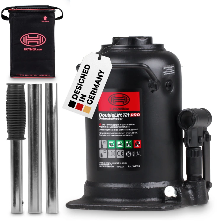 Podnośnik hydrauliczny 3 – stopniowy 12t PRO Heyner
