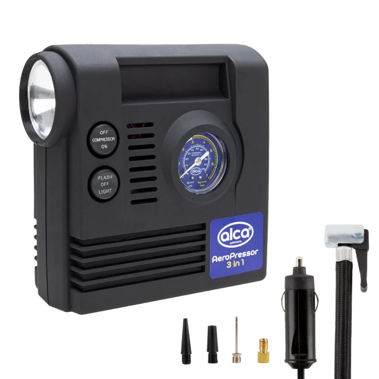Kompresor samochodowy Kompresor 12 V 3w1 LED AeroPressor Alca